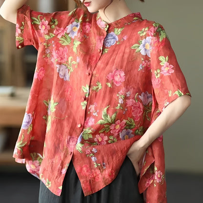 Alana - Elegante Bluse mit halblangen Ärmeln für Damen