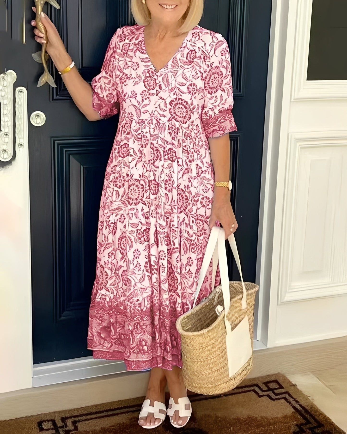 Tess - Lässiges Kleid mit Blumenmuster für Damen