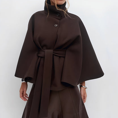 Carine - Wickeljacke mit hohem Kragen für Damen