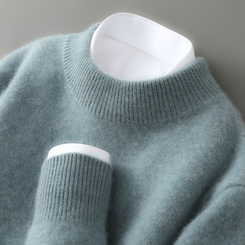 Wayne - Retro-Kaschmir-Strickpullover aus dickem Stoff für Herren