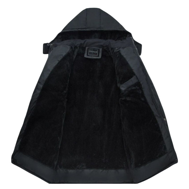 Tyrone – Herren-Wintermantel in Schwarz