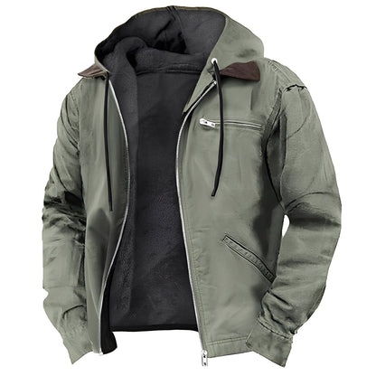 Wallace - Stylische Herren-Kapuzenjacke mit Taschen