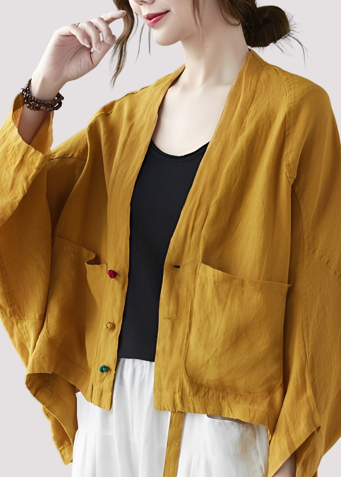 Tilly - Weite und lässige Strickjacke mit Taschen für Damen