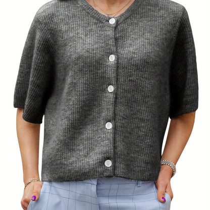 Margie - Weite Kurzarm-Cardigan für Damen
