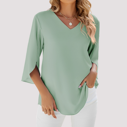 Vanessa - Elegante Bluse mit V-Ausschnitt für Damen