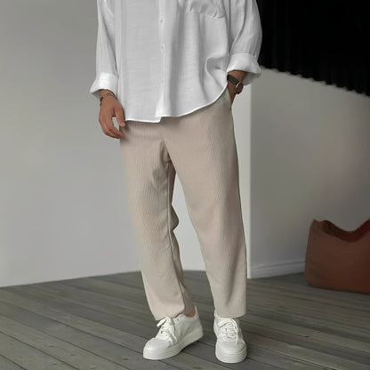 Tristan - Lässige, gerade und weite Hose für Herren