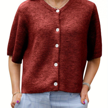 Margie - Weite Kurzarm-Cardigan für Damen