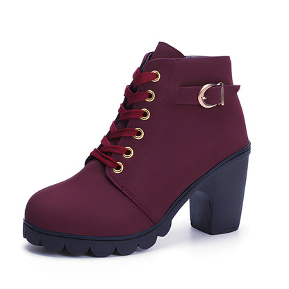 Roxanne - Modische Damenstiefeletten mit Blockabsatz