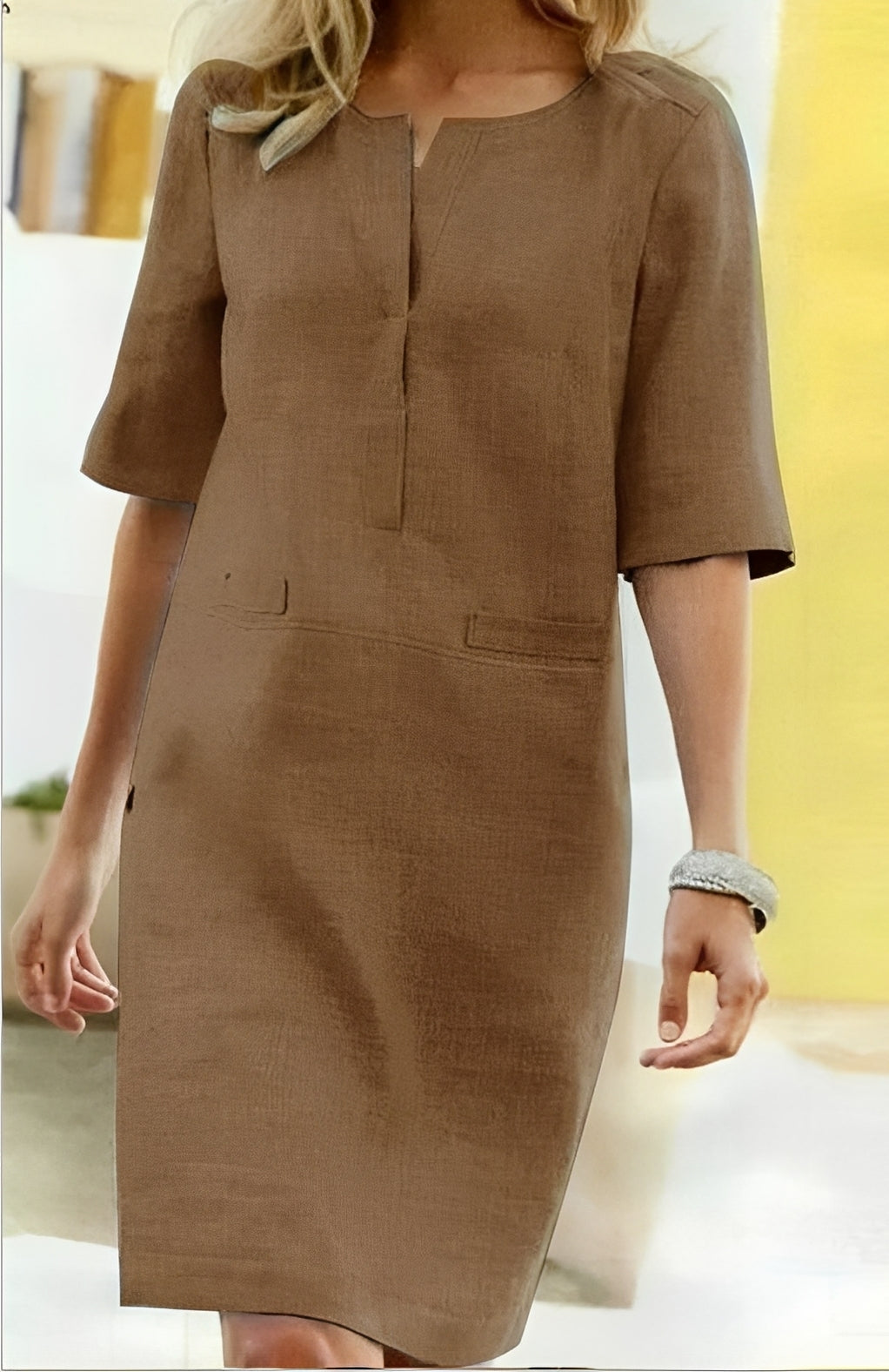 Bethany - Bequemes Sommerkleid mit kurzen Ärmeln für Damen