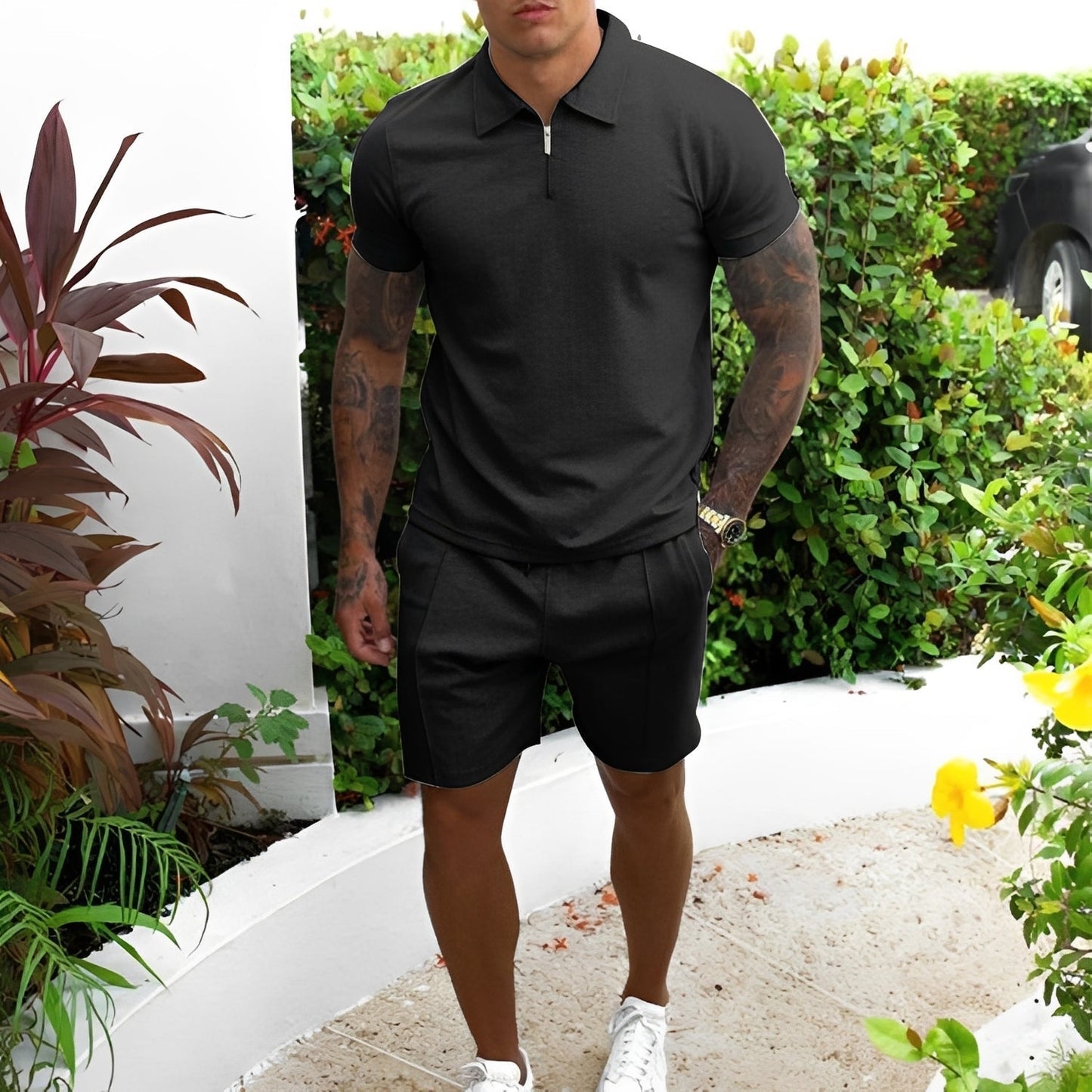 Richard - Lässiges Polo- und Shorts-Set für Herren