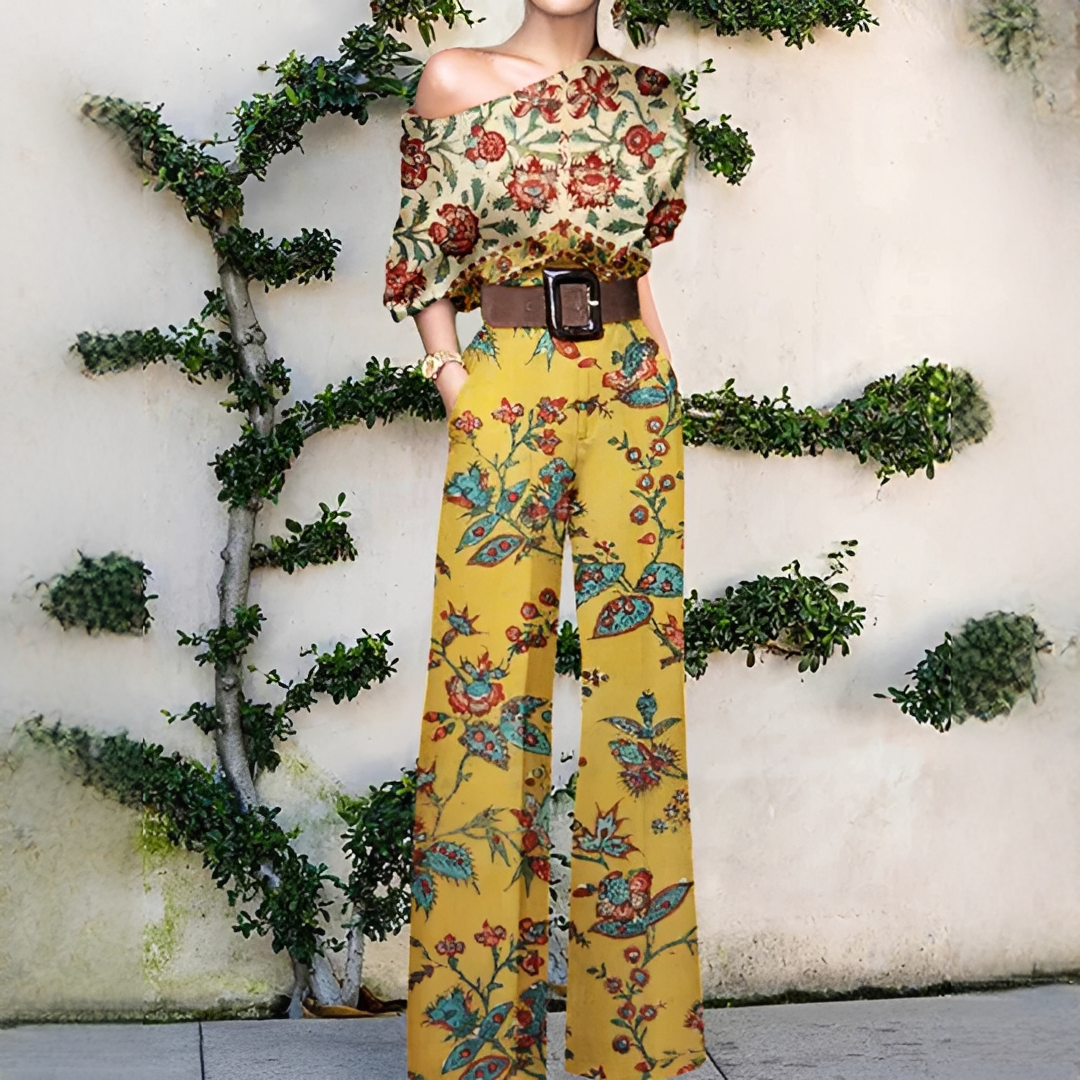 Chandrine - Asymmetrischer Jumpsuit mit weiten Beinen für Damen