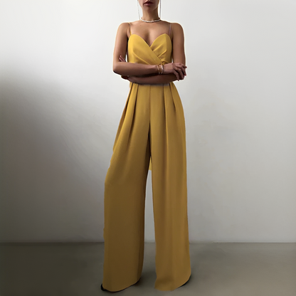 Glysha - Eleganter Jumpsuit mit weiten Beinen für Damen