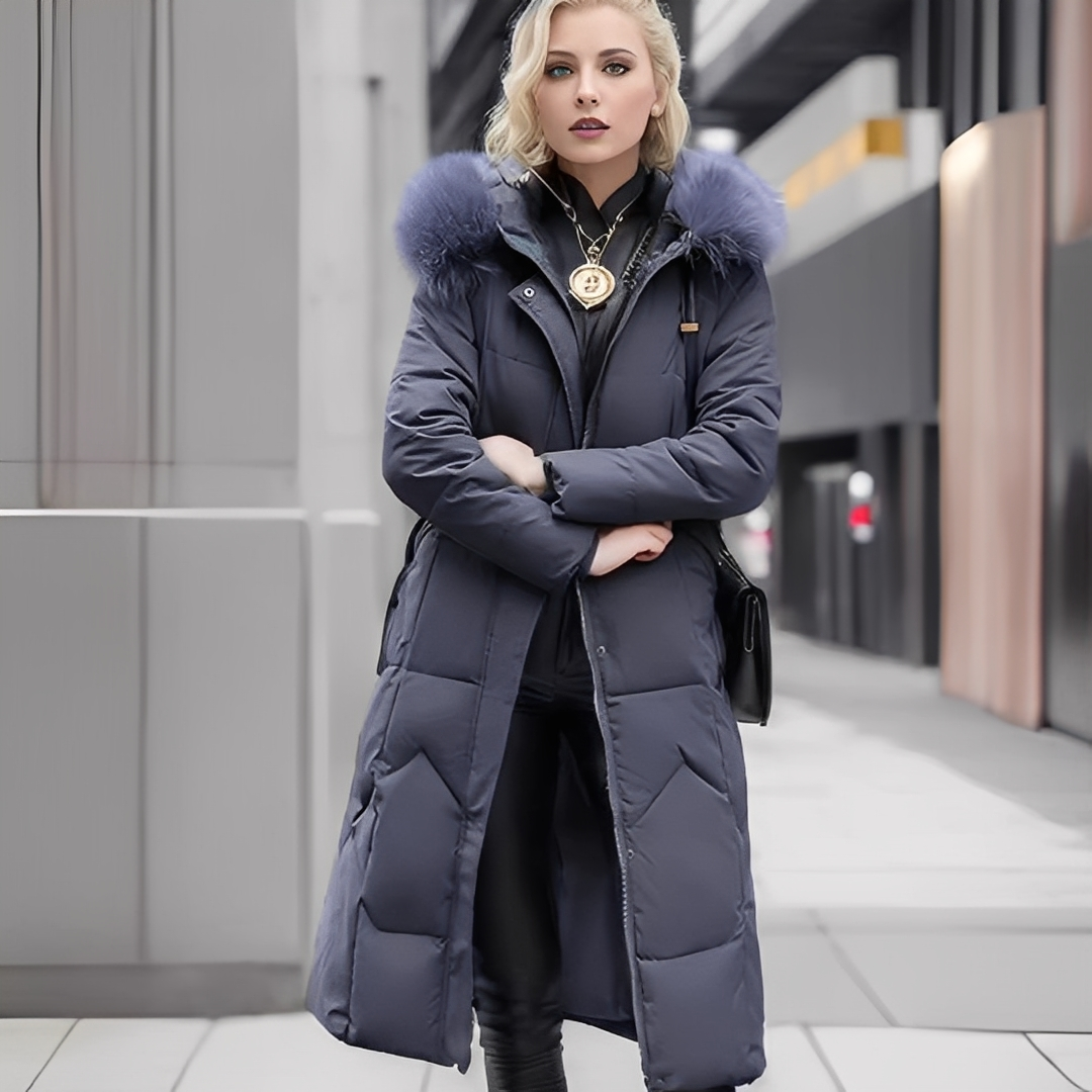 Marcellette - Winter-Steppmantel mit Kapuze für Damen