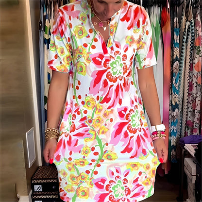 Abbie - Elegantes Kleid mit Blumenmuster für Damen