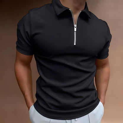 Carlos - Schickes Polo mit Reißverschluss für Herren