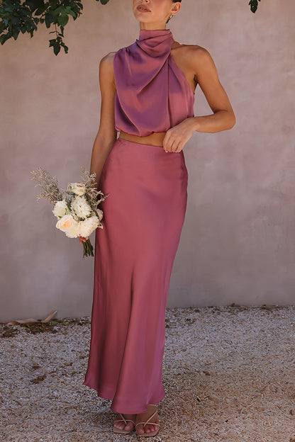 Yasmin - Elegantes, rückenfreies Zweiteiler-Set für Damen