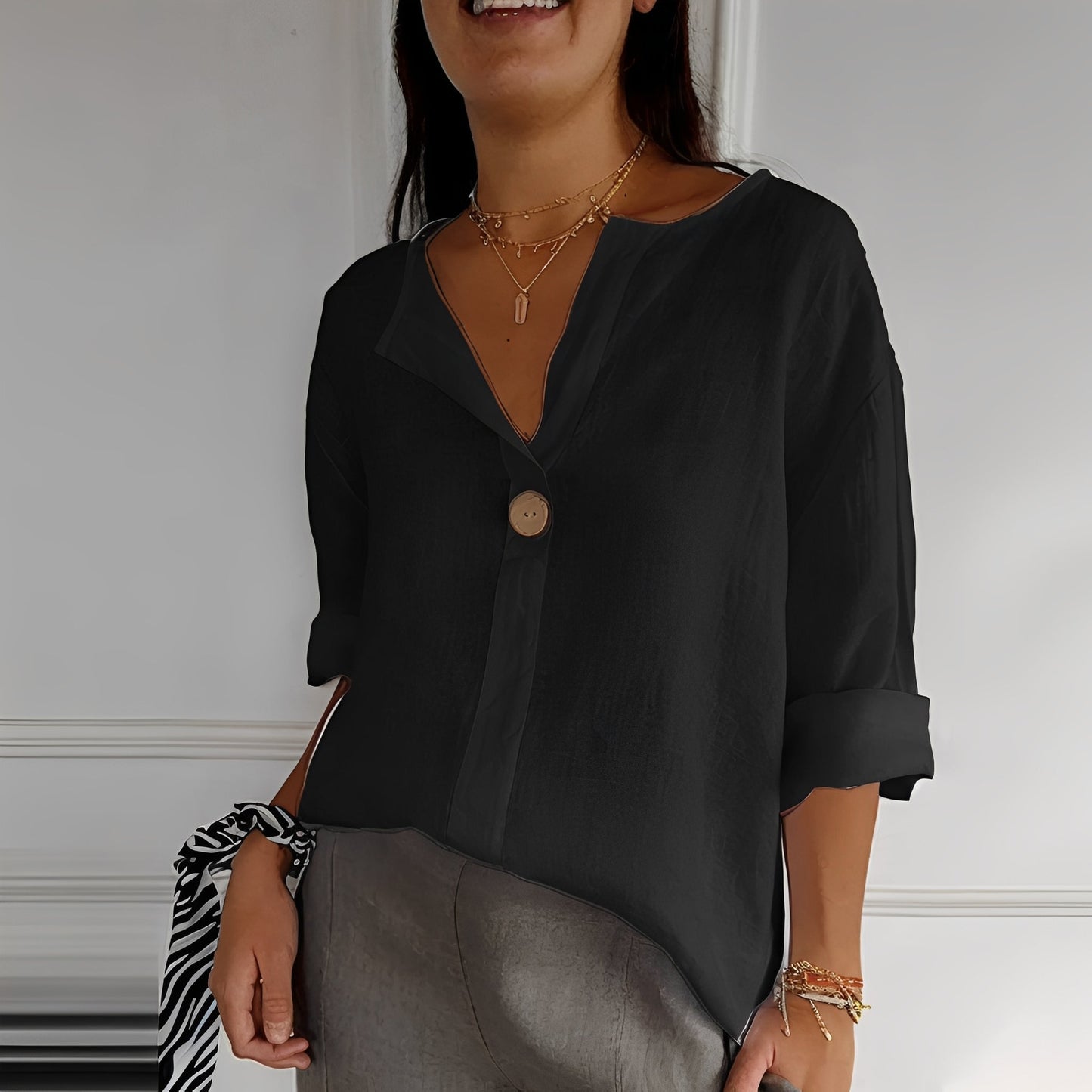 Stephanie - Lässige und weite Bluse für Damen
