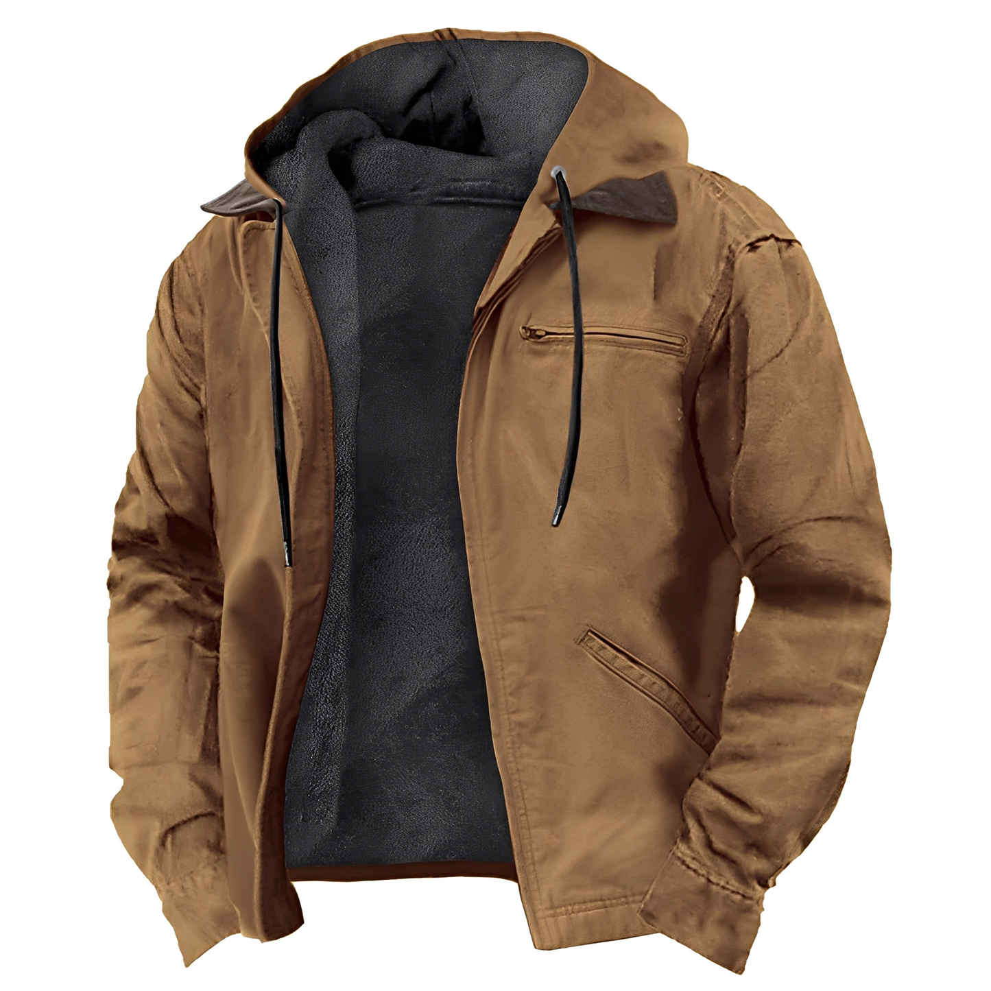 Derrick - Herren-Kapuzenjacke mit vielen Taschen und warmem Design