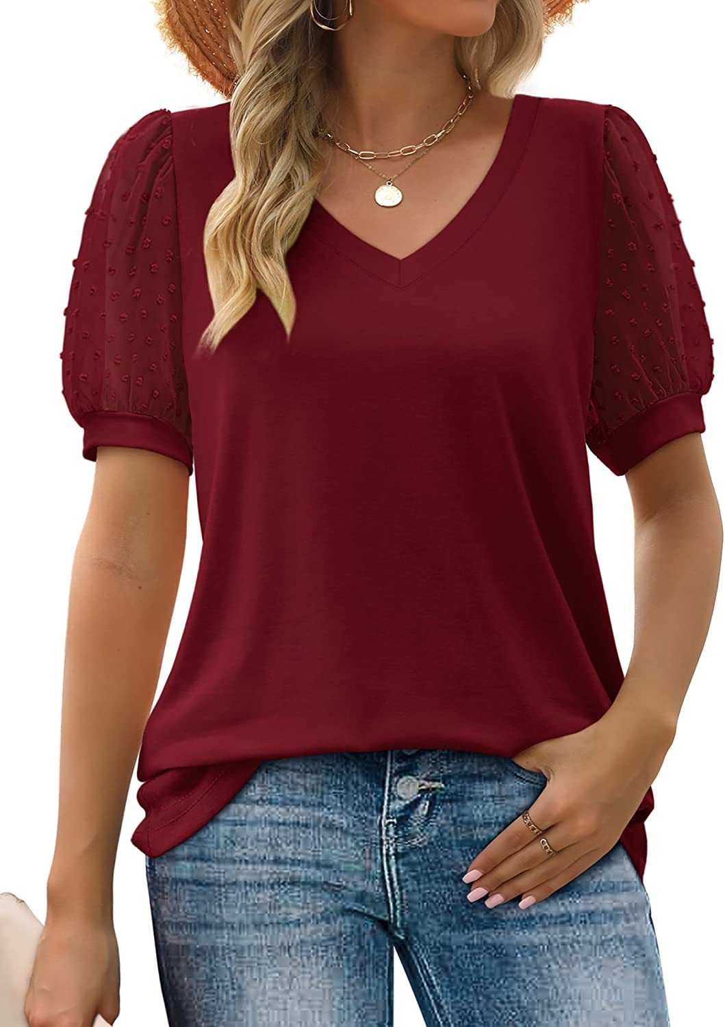 Thea - Stylisches Top mit weiten Ärmeln für Damen