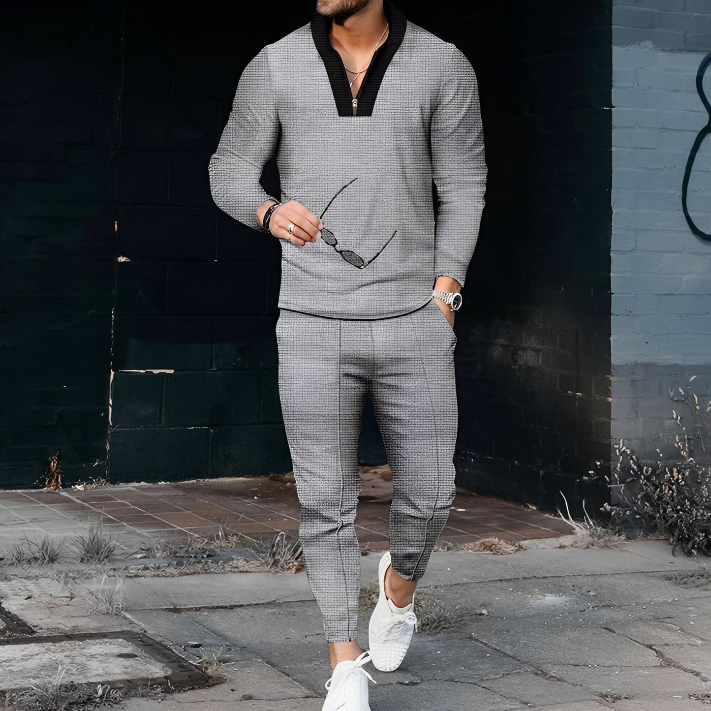 Andrew - Raffiniertes Sportset mit Texturmuster für Herren