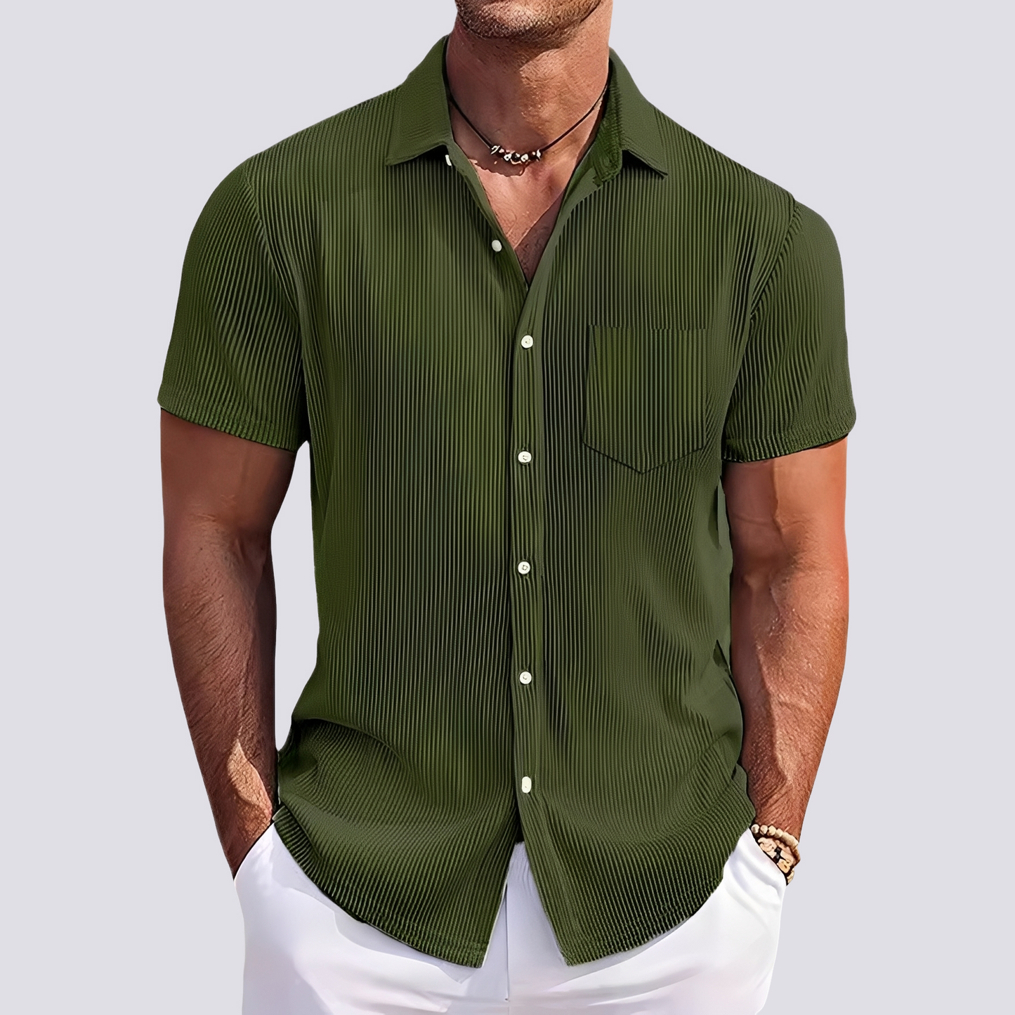 James - Elegantes gestreiftes Hemd für Herren