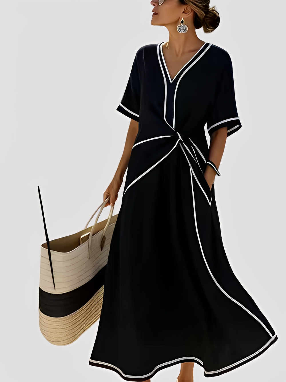 Mabel - Elegantes und weites Maxikleid für Damen