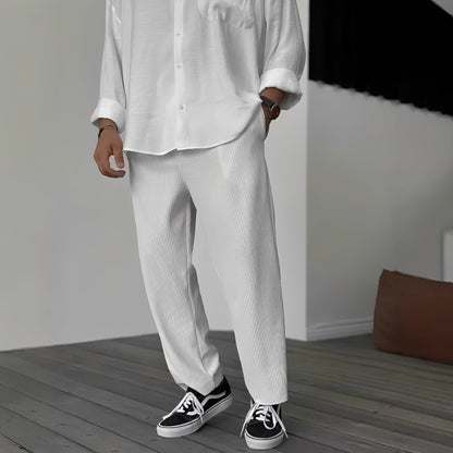Tristan - Lässige, gerade und weite Hose für Herren