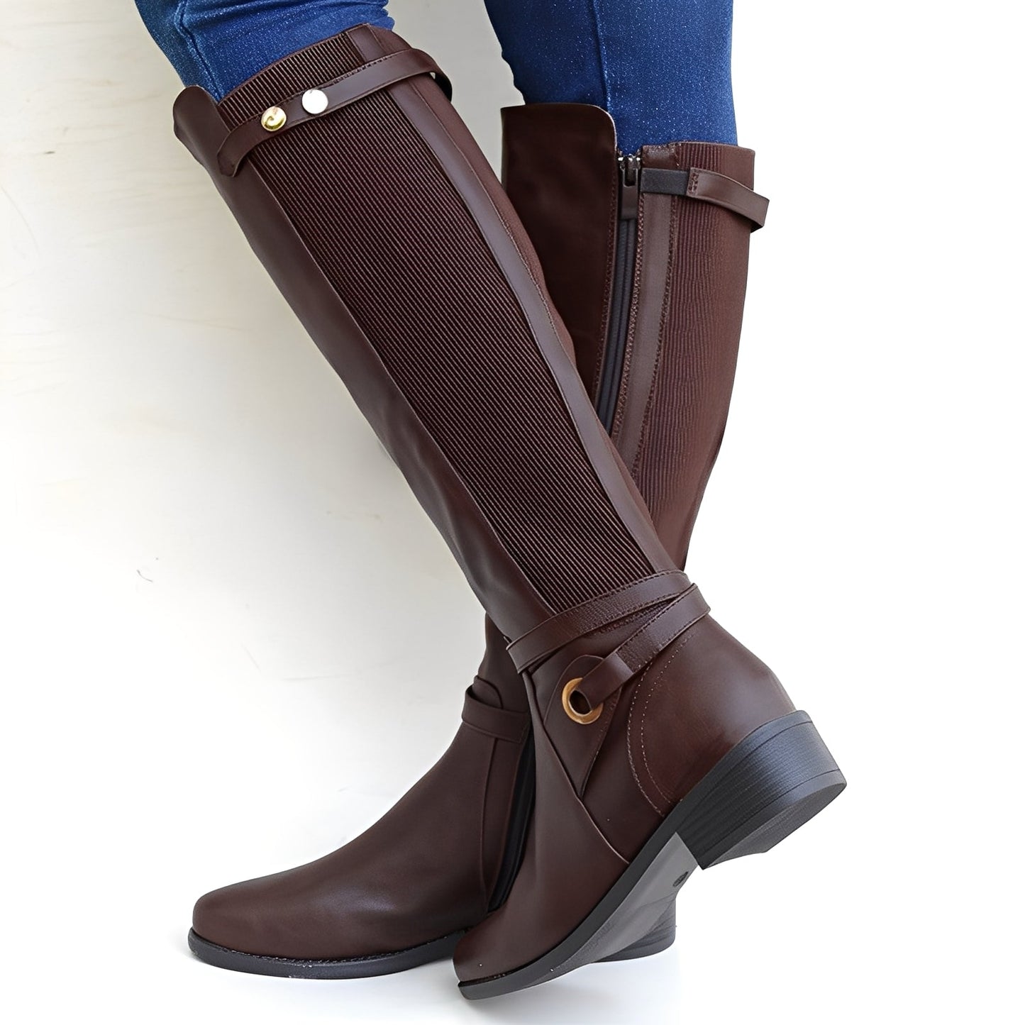 Megan - Zeitlose und widerstandsfähige Damenlederstiefel