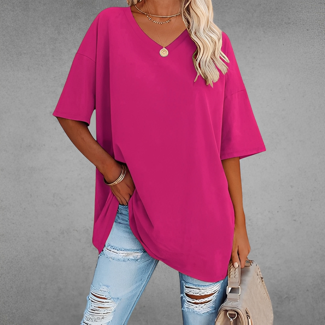 Andrea - Elegantes Oberteil mit V-Ausschnitt für Damen