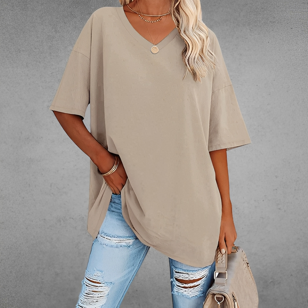 Andrea - Elegantes Oberteil mit V-Ausschnitt für Damen