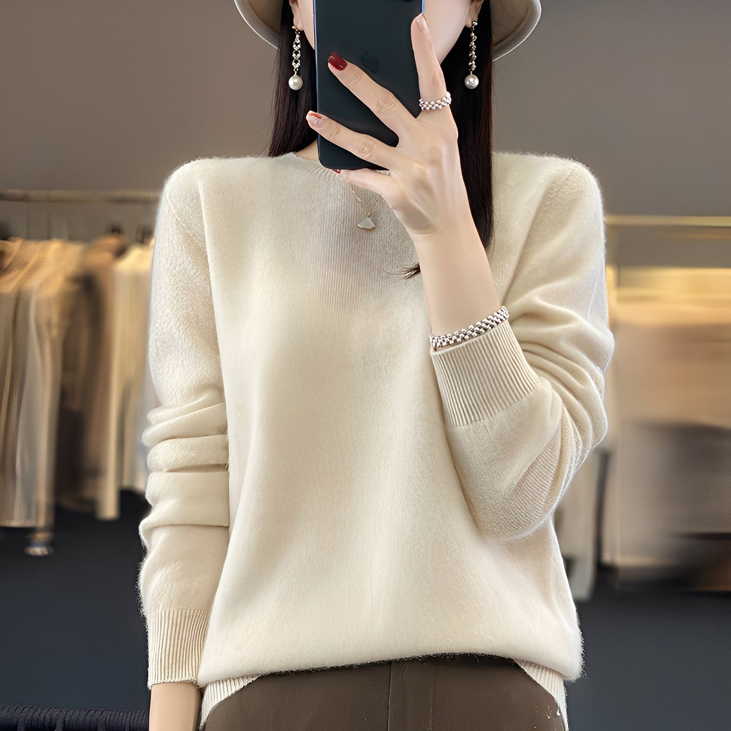 Cheyanne - Eleganter Damen-Kaschmirpullover