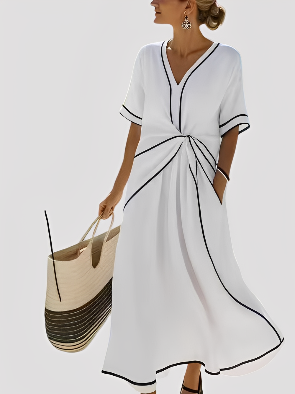 Mabel - Elegantes und weites Maxikleid für Damen