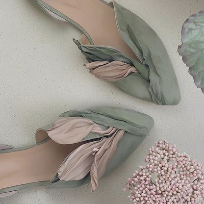 Jennifer - Stilvolle Ballerinas mit Blumenmuster für Damen