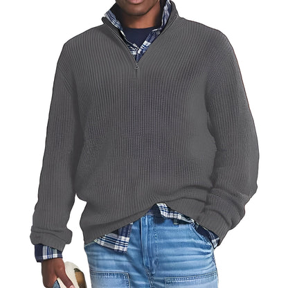 Edward - Moderner Herren-Pullover mit Reißverschluss