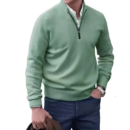 Matéo - Pullover aus Strick mit Halb-Reißverschluss für Herren