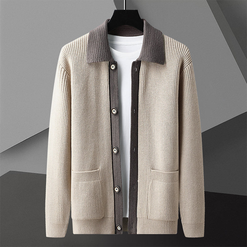 Charles - Retro-Strickjacke mit Knopfleiste für Herren