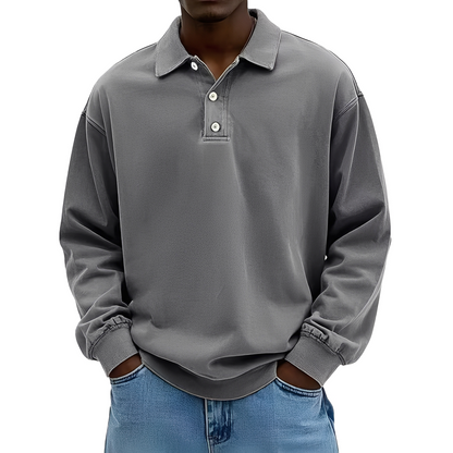 Chris - Klassisches, dickes Langarmshirt für Herren