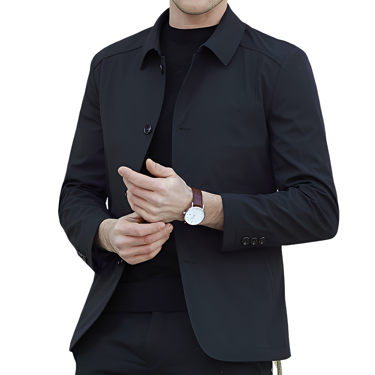 Jarred - Elegante Herrenjacke mit Knöpfen und Taschen