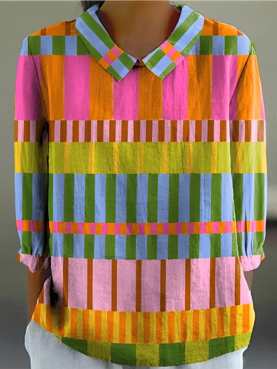 Alfie - Elegantes, weites Hemd mit Print für Damen