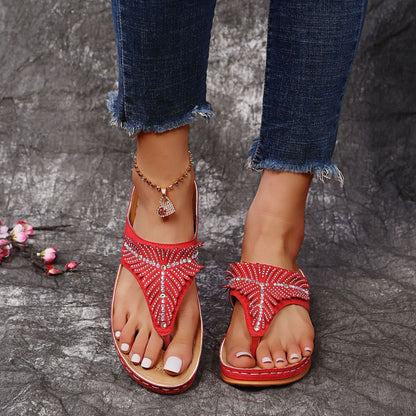 Roxanne - Modische Flip-Flops mit Strass für Damen