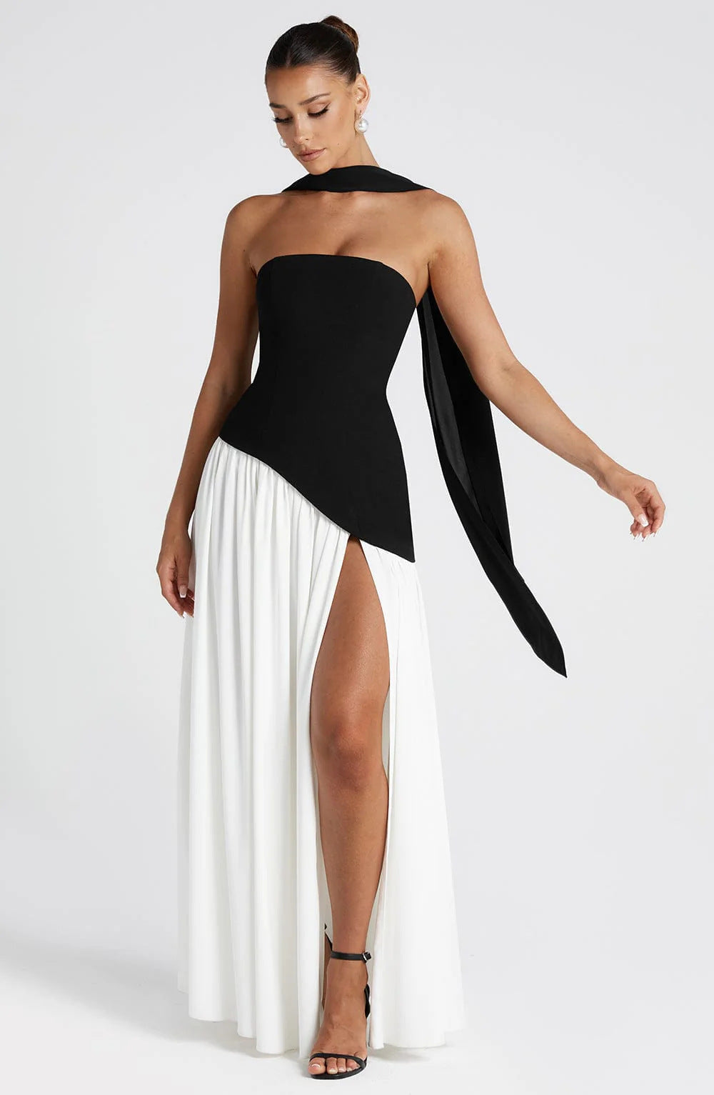 Maggie - Elegantes, langes Kleid mit Tube-Top für Damen