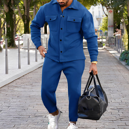 Kent - Elegantes schlank geschnittenes Set mit Hemd und Hose für Herren