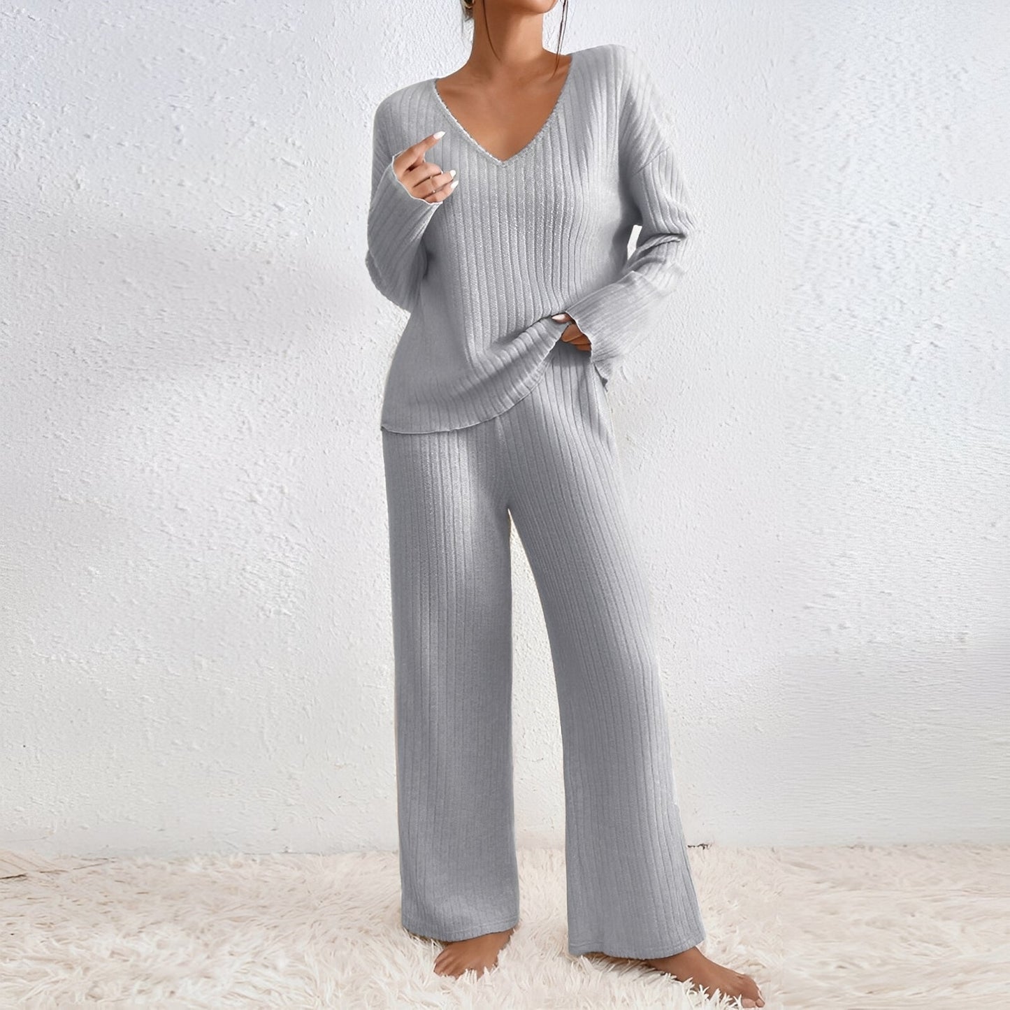 Michele - Komfortables, gestricktes Damen-Lounge-Set