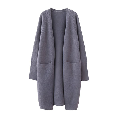 Claudie - Langer klassischer Cardigan für Damen