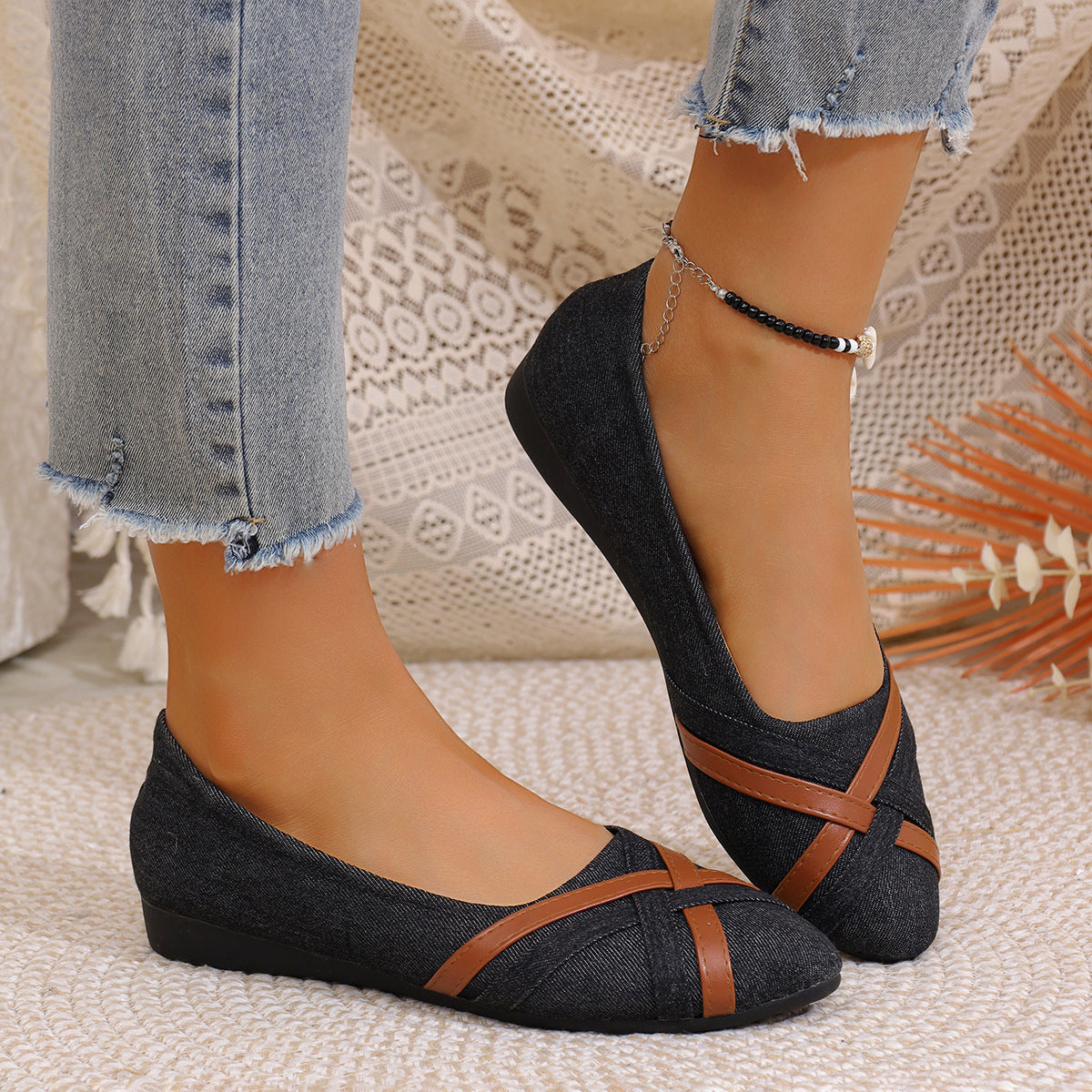 Leora - Elegante Schuhe mit überkreuzten Riemen für Damen