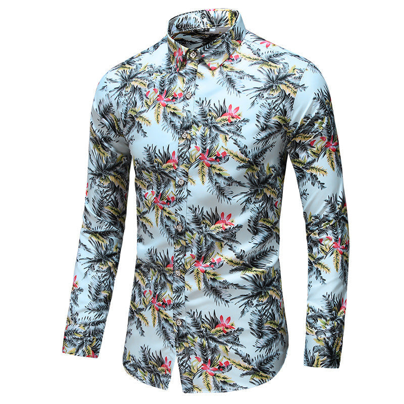 Dexter - Elegantes, bedrucktes Langarmhemd für Herren