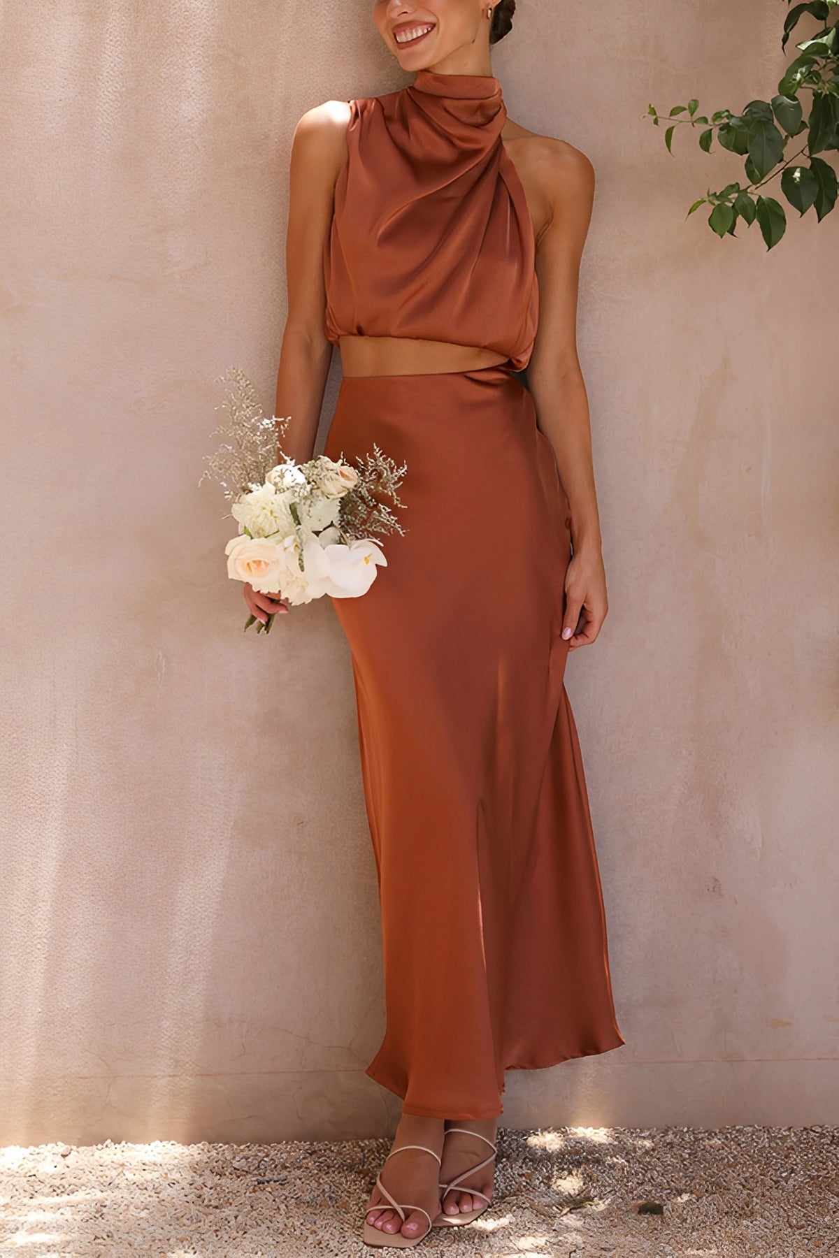 Yasmin - Elegantes, rückenfreies Zweiteiler-Set für Damen