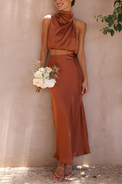 Yasmin - Elegantes, rückenfreies Zweiteiler-Set für Damen