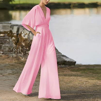 Sarah - Moderner Jumpsuit mit weiten Beinen für Damen