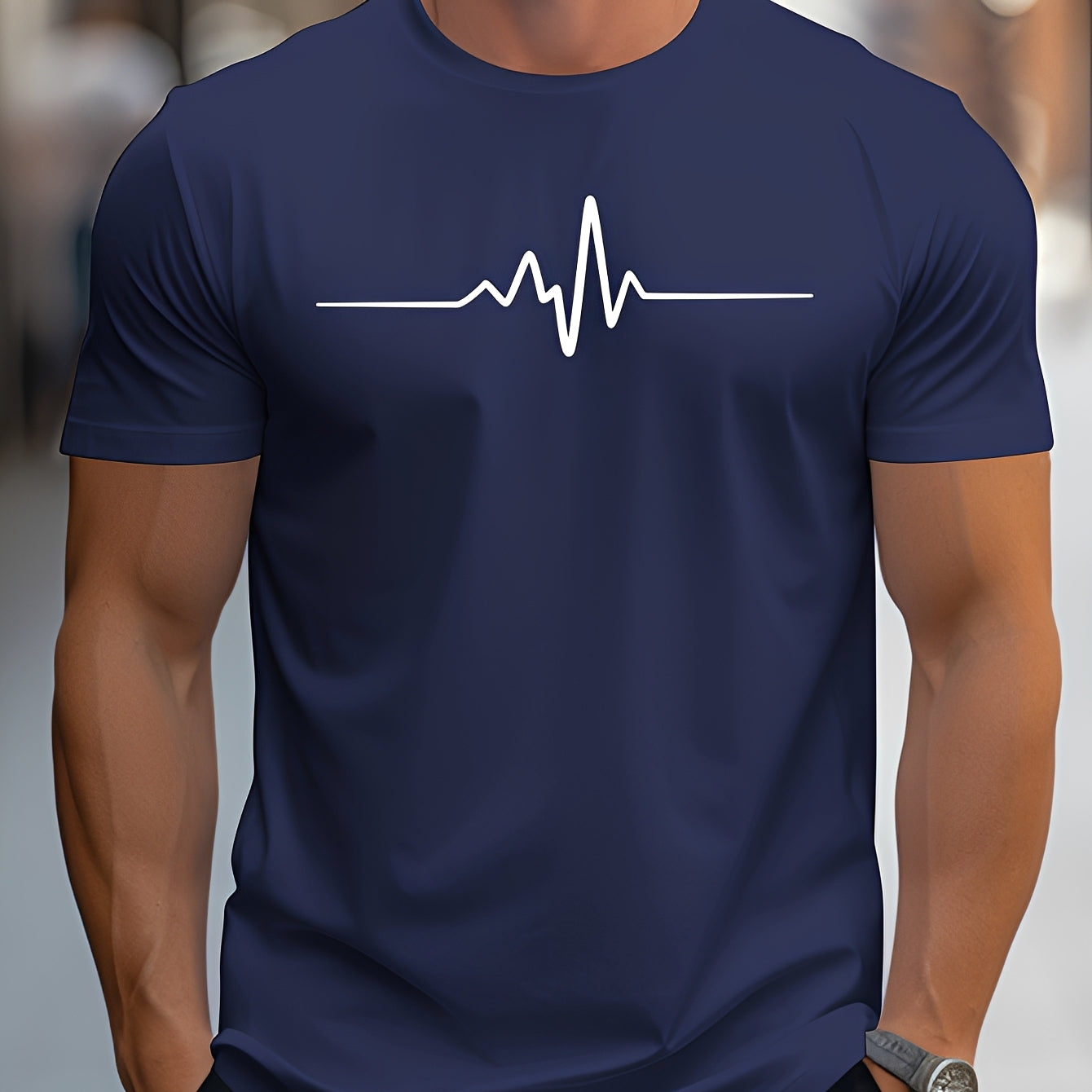 Russell - Bedrucktes T-Shirt mit schmaler Passform für Herren